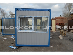 Блок-контейнер 4м, проходная, г.Ставрополь в Троицком